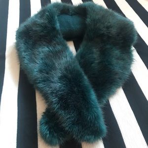 Anthropologie faux fur wrap scarf